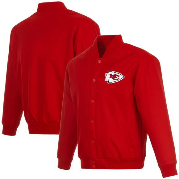 Kansas City Chiefs (NFL) JH Design Poly-Twill Jacket (RED) - Picture 1 of 4
